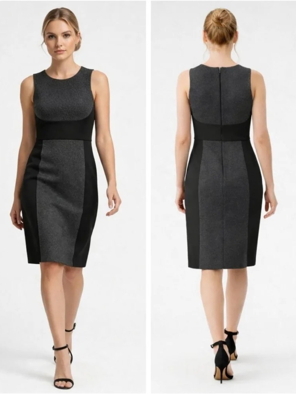 Vince Sleeveless Colorblock Sheath Dress